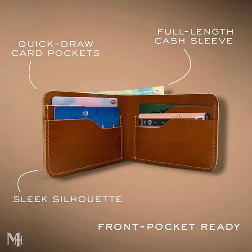 Classic Minimalist Wallet  | Saddle Tan