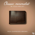 Classic Minimalist Wallet | Expresso Brown